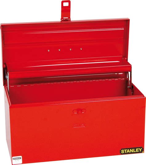 stanley red metal tool box|stanley 19 inch tool box.